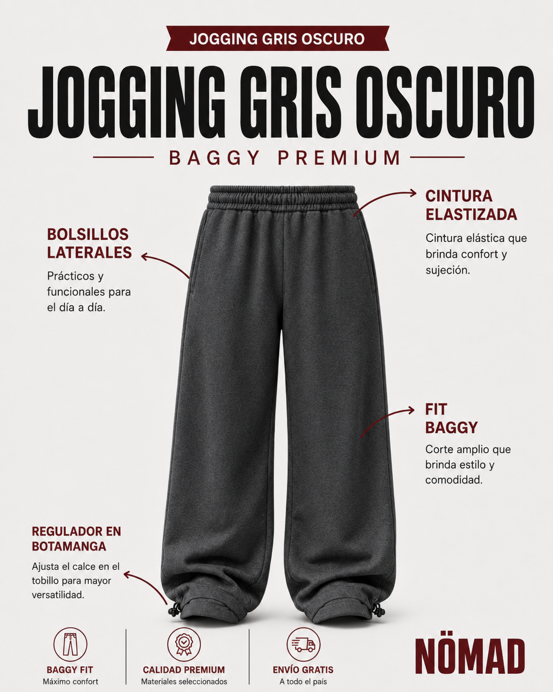 Joggin Gris Oscuro